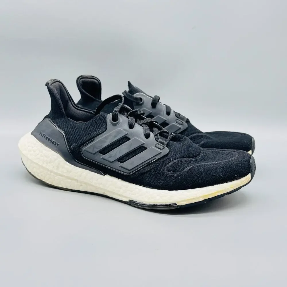 Adidas Shoes Womens 7.5 Black White Ultraboost 22 Running Athletic Sneakers